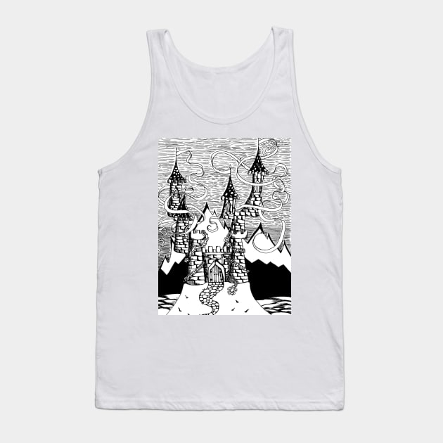 Fantasy Castle Tank Top by keek